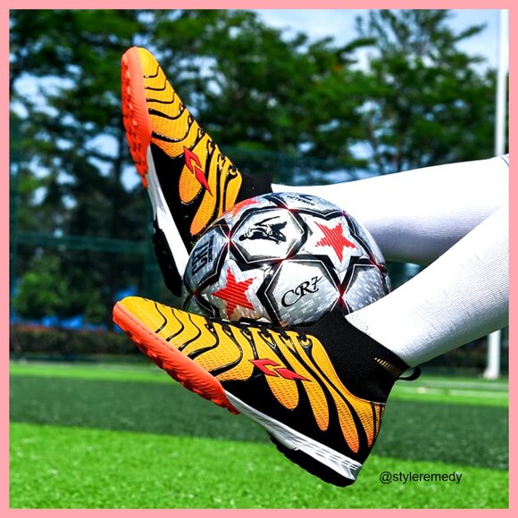 Polyurethane Soccer Cleats with High-Top Ankle Support for Training main image 4